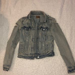 American Eagle distressed jean jacket